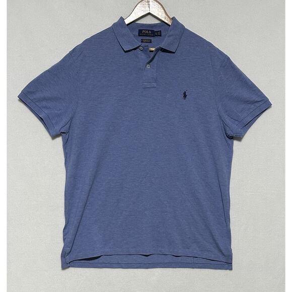 Polo Ralph Lauren Other - POLO RALPH LAUREN Mens Custom Fit Blue Shirt Pony Stretch Mesh XL